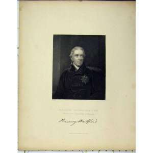  Portrait Sir Henry Halford Steel Engraving Cochran 1844 