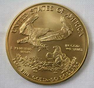 1999 AMERICAN EAGLE $50 1oz FINE GOLD COIN   XF  
