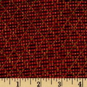  44 Wide 12 Days Of Christmas Diamond Candy Red Fabric By 