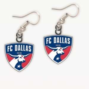  FC DALLAS MLS OFFICIAL LOGO EARRINGS