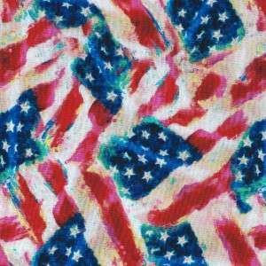 AMERICA THE BEAUTIFUL FLAGS~ Cotton Quilt Fabric  