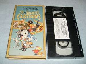 18 OF THE GREATEST CARTOONS (VHS, 1990)  