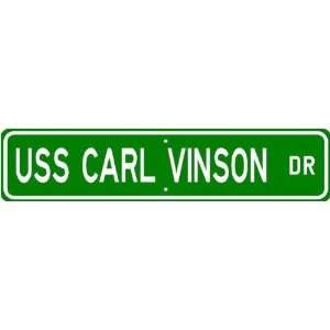  USS CARL VINSON CVN 70 Street Sign   Navy Ship Gift Sa 