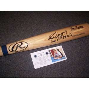 Rick Dempsey Autographed Bat   1983 World Series MVP