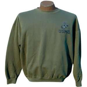  USMC Olive Drab Sweat Shirt   XXLarge (44 46) Everything 