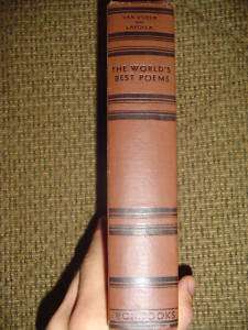 1935 The Worlds Best Poems by Van Doren and Lapolla  