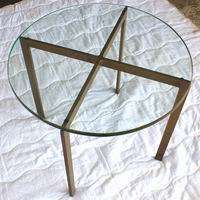 24 Mies Van der Rohe Barcelona Style Bronze Side Table  