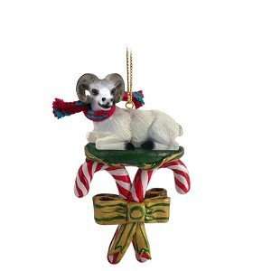  Dahl Sheep Candy Cane Christmas Ornament