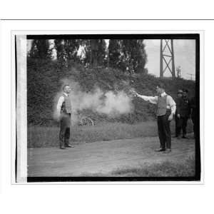   Historic Print (M) Testing bulletproof vest, 9/13/23