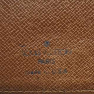 LOUIS VUITTON Monogram Porte Valeurs Checkbook Wallet  