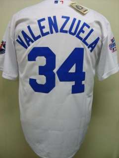 Los Angeles Dodgers #34 Fernando Valenzuela 1981 Cooperstown Throwback 