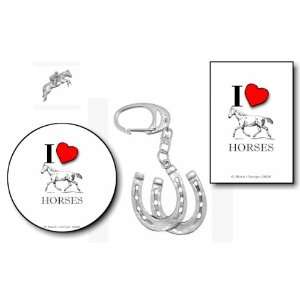 Pewter Horses Eventing Gift Pack Set 