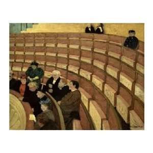   Third Level At The Theatre In Chatelet Giclee Canvas