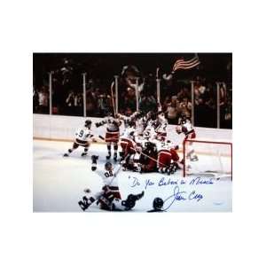  Jim Craig 1980 USA Celebration 16x20 w/ Do You Believe in 