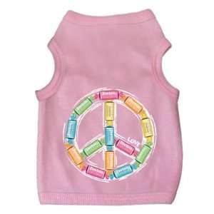    EY TPRPTS8 S Tank Top   RainBow Peace   Pink Small