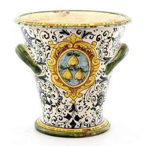  MAJOLICA Conic Bowl/Vase w/Crest [#CO8 MAJ]