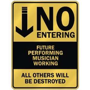   FUTURE PERFORMING MUSICIAN WORKING  PARKING SIGN