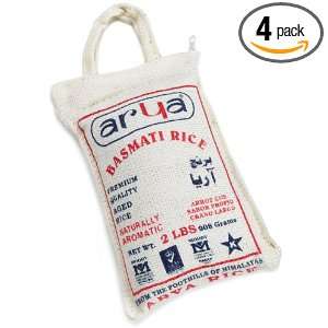 Arya Supreme Quality Basmati Rice, 2 Pound Bags (Pack of 4)  