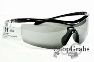 New Under Armour Sunglasses UA Clutch Shiny Black w/ Gray Lenses Light 