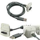 xbox 360 power cord, video cord, ethernet and controller charger(old 