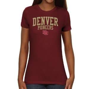  Denver Pioneers Ladies Team Arch Slim Fit T Shirt 