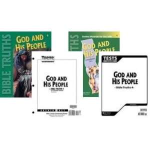   , Tests and Materials Pkt, and Test Key Bible 4 BJU Press Books