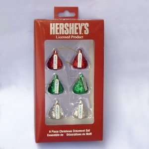  Hersheys Kiss 6 piece mini Ornament Set