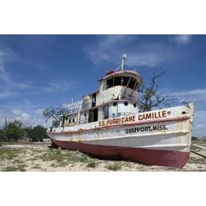  Americana Poster   S.S. Hurricane Camille after Hurricane 