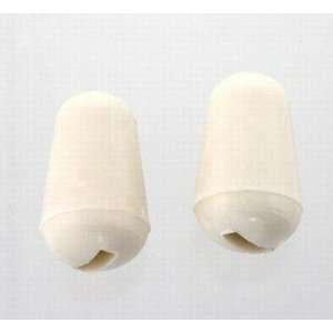  2 Strat Style Plastic Switch Knobs Fits US Parchment 