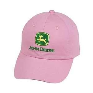  John Deere Pink Unstructured Hat