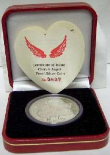 CHERUB ANGEL GIBRALTAR LIMITED MINTAGE SILVER PROOF COIN IN BOX