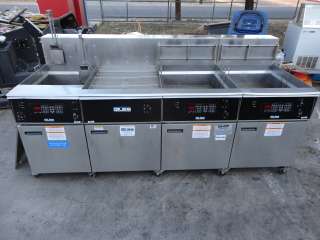NICE GILES 3 BAY ELECTRIC DEEP FAT FRYER WITH DUMP STATION AND FILTER 