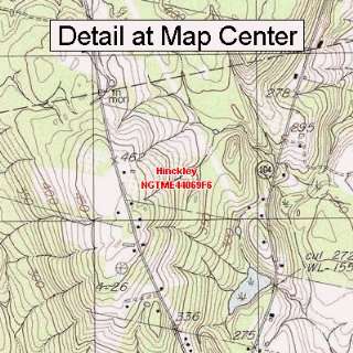  USGS Topographic Quadrangle Map   Hinckley, Maine (Folded 