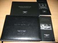 2005 2006 BENTLEY CONTINENTAL GT OWNERS MANUAL SET  