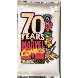  MARVEL 70TH ANNIVERSARY TRADING CARDS 1 pack Everything 