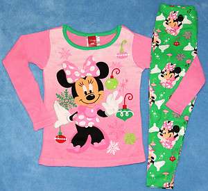 New Girl Christmas Minnie Pajama Set 24M 3T 4T 5T  