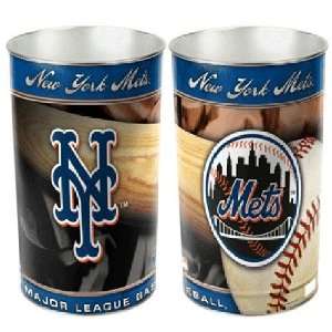   New York Mets MLB Tapered Wastebasket (15 Height)