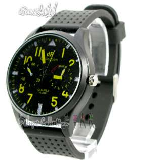 R133 Black Steel Watch PINK/BLACK Fashion Rubber Band  