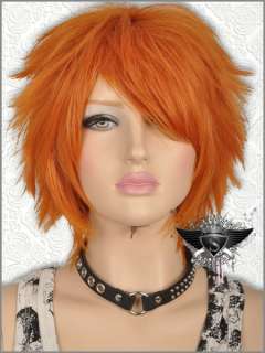 GW155 Orange Short Animation Fashion Punk Cosplay Wig  