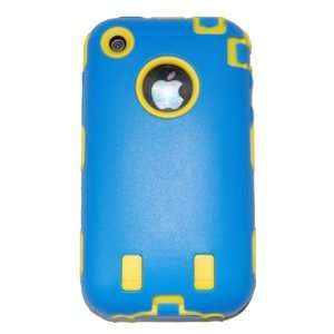  Body Armor for iPhone 3G / 3GS   Blue & Yellow  
