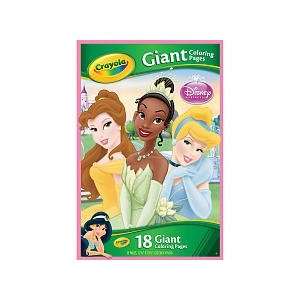 Disney Princess Giant Coloring Pages with Ariel, Rapunzel, Cinderella 