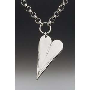  Silver Spoon Ladies Unique Heart Chain Necklace Serenity 