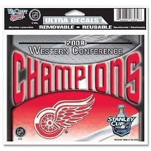  Red Wings 2008 Wester Conference Champions Decal Arts 