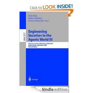 Engineering Societies in the Agents World III Third International 