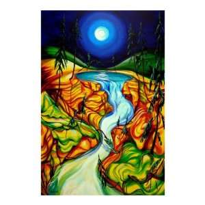  Cup of Life Athabasca Falls Jasper Giclee Poster Print by 