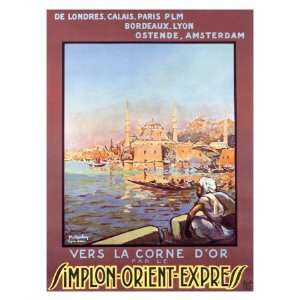  Simplon Orient Express Railway Giclee Poster Print, 44x60 