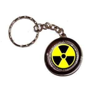  Radioactive Nuclear Warning Symbol   New Keychain Ring 