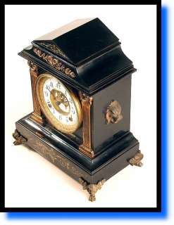 Elegant ANSONIA Mantle Clock with VISIBLE ESCAPEMENT Serviced & Works 