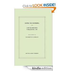   Husserl   Materialien) eBook Edmund Husserl, Elisabeth Schuhmann