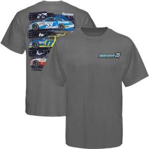 NASCAR Chase Authentics Roush Fenway Racing Spot T Shirt   Charcoal 